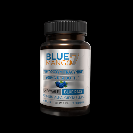 Blue Razz 7-Hydroxy 30 Count Bottle